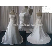 Satin Bridal Gown Halter Beaded A Lot wedding dress gown